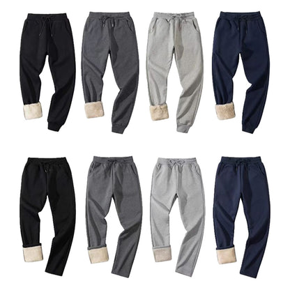 QINXI Thickened warm pants Starting quantity 30000 Pants padded and lengthened Gray Drawstring Pants Casual everything