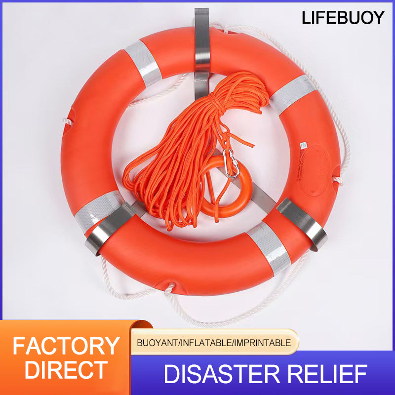 HUAAO Plastic life preserver Swimming ring 04 (Please consult customer service for specific prices) Rescue Swimming extraordinarily buoyant Boat Life Preserver Safety Line