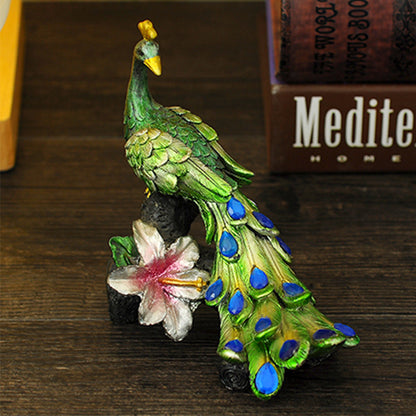 RONGHE Roman Column And Peacock（For specific pricing, please consult our customer service）Minimum order quantity: 200 pieces Home Decorative Ornaments Creative Gifts Resin Crafts