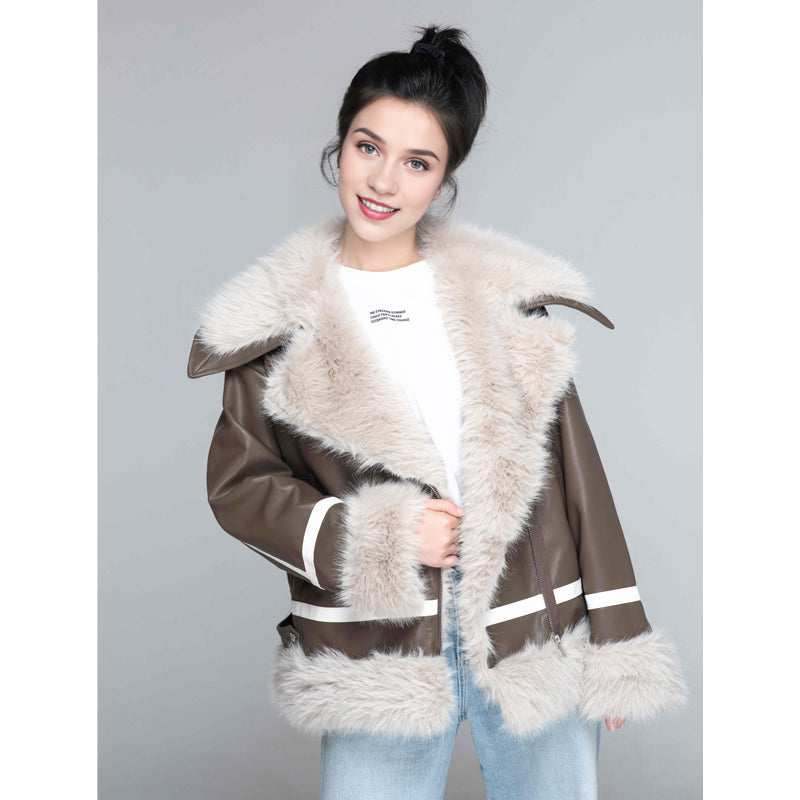 ZHENJIN Women's fur composite