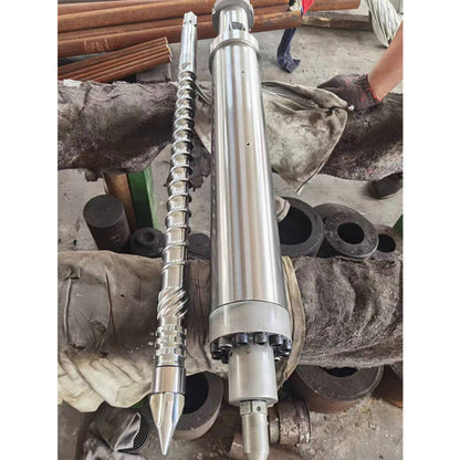 JUNSHUO Injection molding machine screw barrel  Stainless steel screw extruder screw