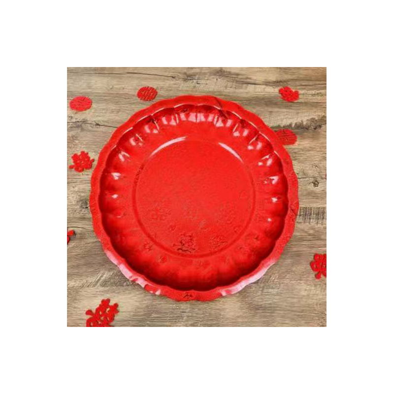 JINGMEI Round Plastic Tray 2（For specific pricing, please contact customer service）Festive Home Decor Decorative Supplies Fruit Celebration Tray