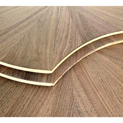 SHIJU Black walnut lotus leaf parquet  Multiple floors of solid wood laminated oak flooring