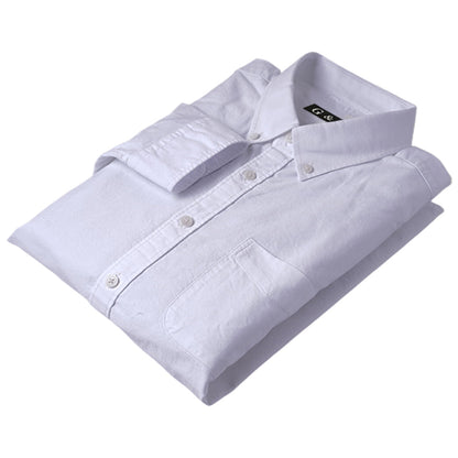 LESHI 2025 Autumn and winter new cotton oxford spinning long-sleeved shirt  business casual Men's Long Sleeve Shirts non-iron and easy care