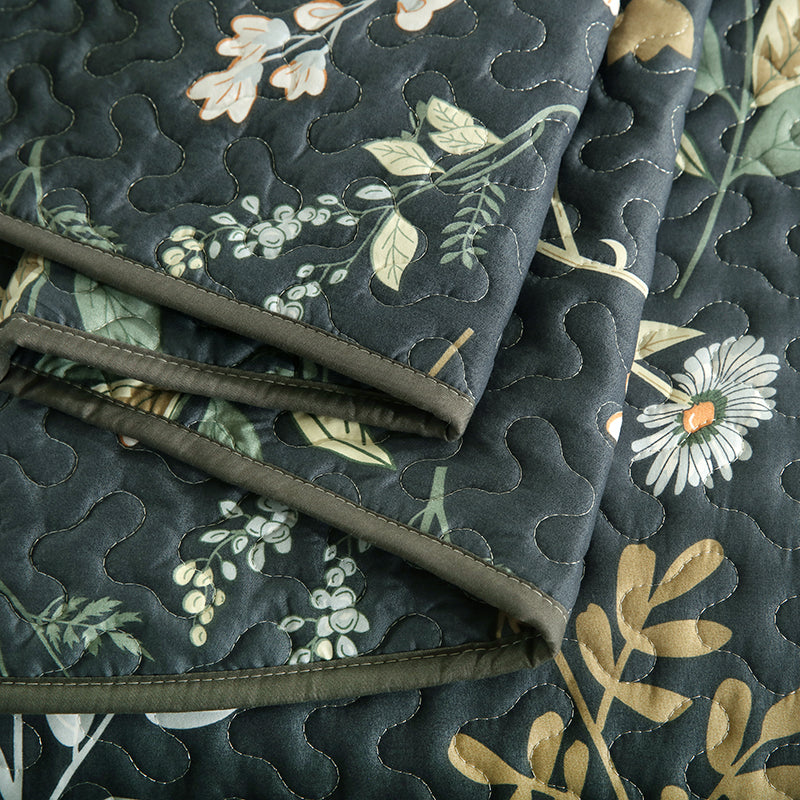 GANGZHENG 3Pcs Printed Bed Cover Set (French style 03)  Four seasons of high-end four-piece household