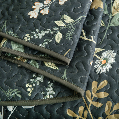 GANGZHENG 3Pcs Printed Bed Cover Set (French style 03)  Four seasons of high-end four-piece household