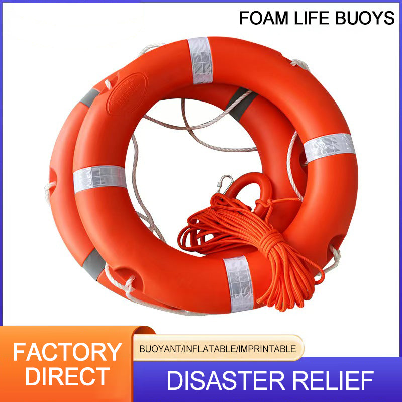 HUAAO Plastic life preserver Swimming ring 04 (Please consult customer service for specific prices) Rescue Swimming extraordinarily buoyant Boat Life Preserver Safety Line
