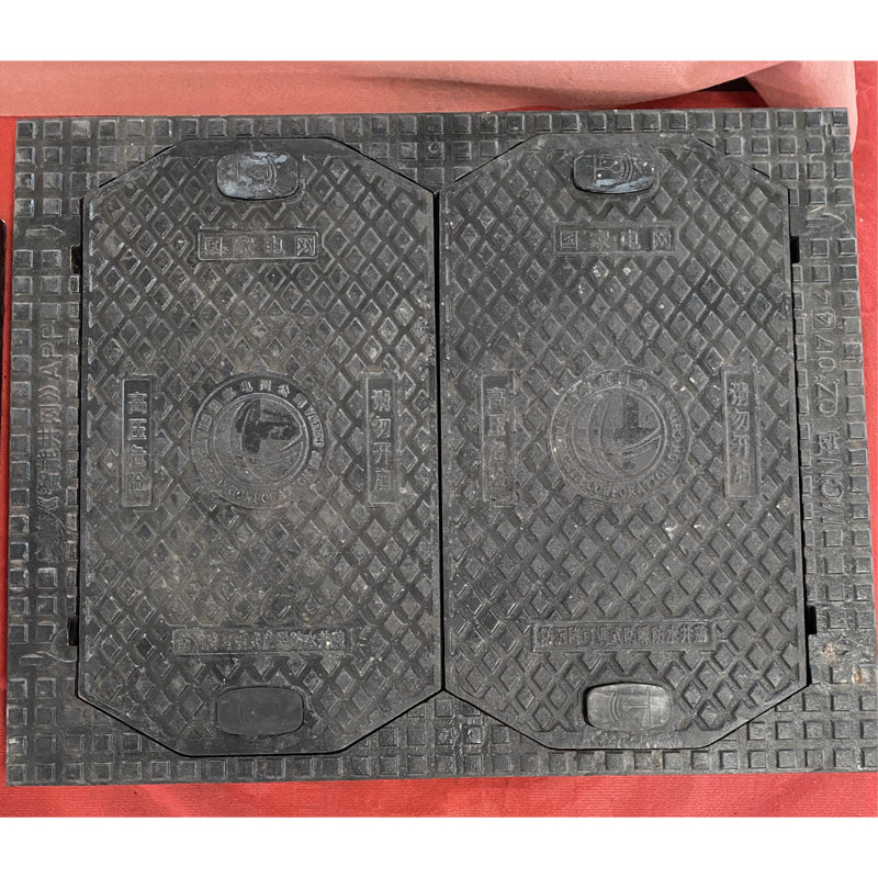 HESHENG Ductile cast iron manhole cover  Square well cover heavy drain trench cover plate