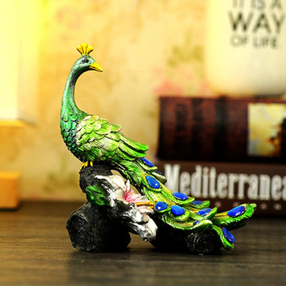 RONGHE Roman Column And Peacock（For specific pricing, please consult our customer service）Minimum order quantity: 200 pieces Home Decorative Ornaments Creative Gifts Resin Crafts