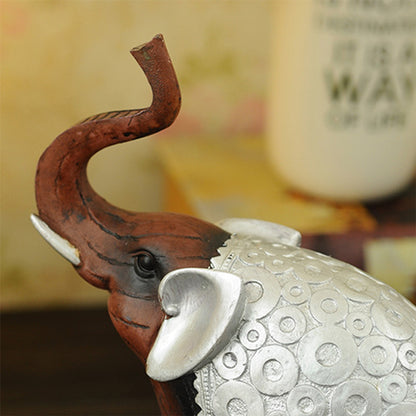 RONGHE Thai Style Wooden Mother And Child Elephant（For specific pricing, please consult our customer service）Minimum order quantity: 200 pieces Unique Desktop Ornaments Collectibles