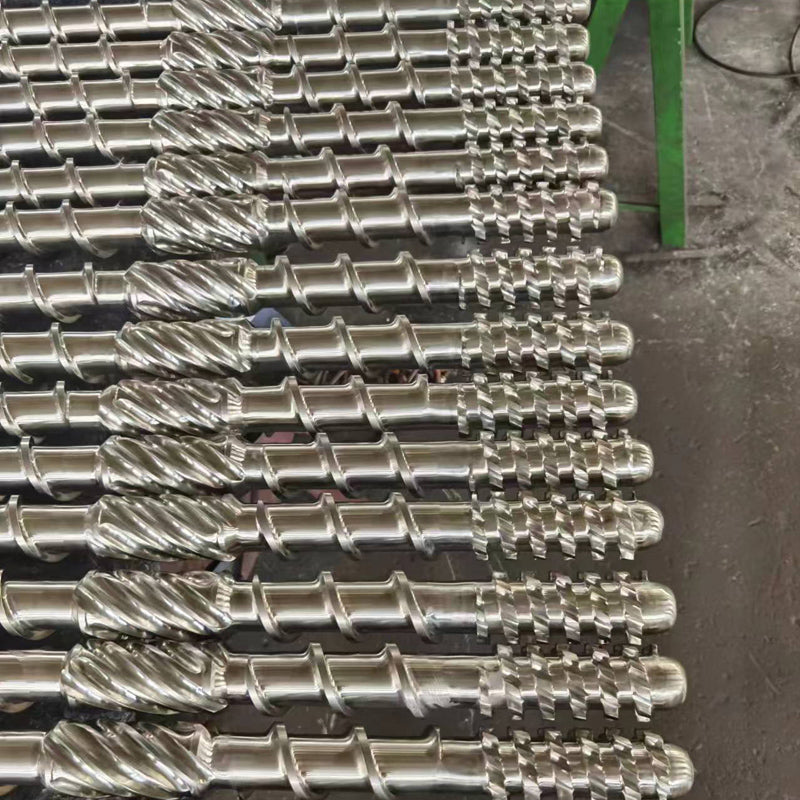 JUNSHUO Extruder screw barrels  Rubber machine screw, flat twin screw