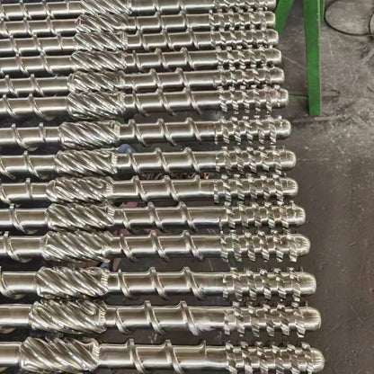 JUNSHUO Extruder screw barrels  Rubber machine screw, flat twin screw