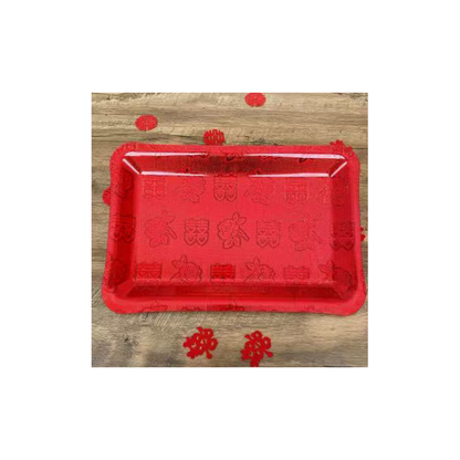 JINGMEI Rectangular Plastic Plate（For specific pricing, please contact customer service）Extra-Thick  Creative Snack Tray Party Platter