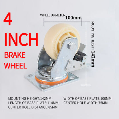 SHENGHONG Thickend Nylon Casters 02（For specific pricing, please consult customer service）Universal Wheel large caliber PP material