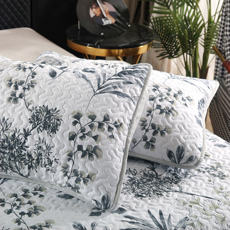 GANGZHENG 3Pcs Printed Bed Cover Set (French style 01)   Four seasons of high-end four-piece household