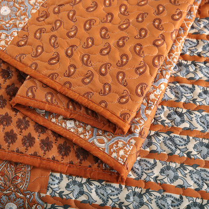 GANGZHENG 3Pcs Printed Bed Cover Set (American style)   The home bedroom is enlarged and thickened