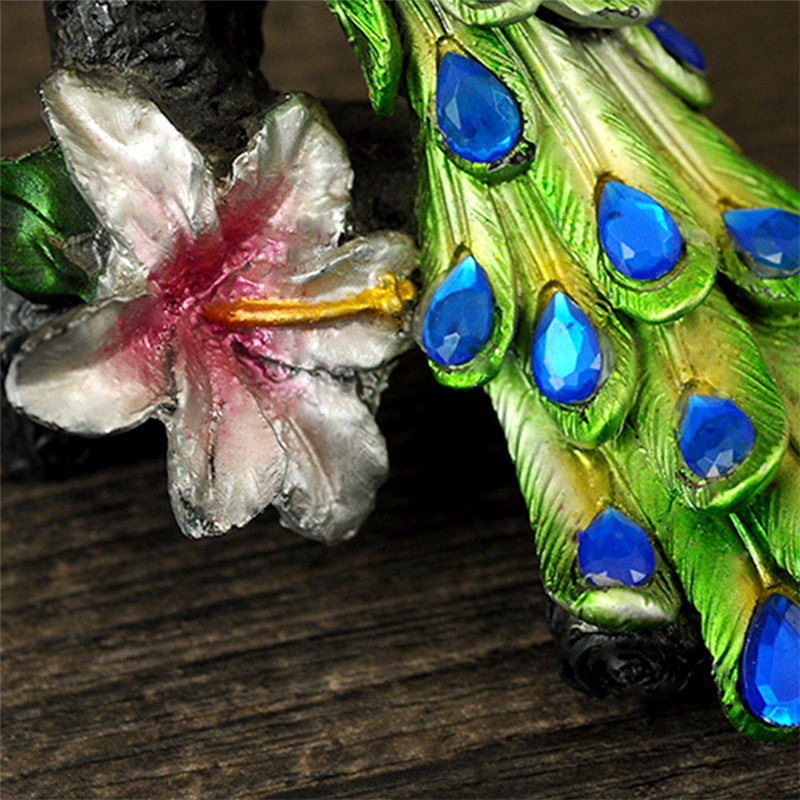 RONGHE Roman Column And Peacock（For specific pricing, please consult our customer service）Minimum order quantity: 200 pieces Home Decorative Ornaments Creative Gifts Resin Crafts