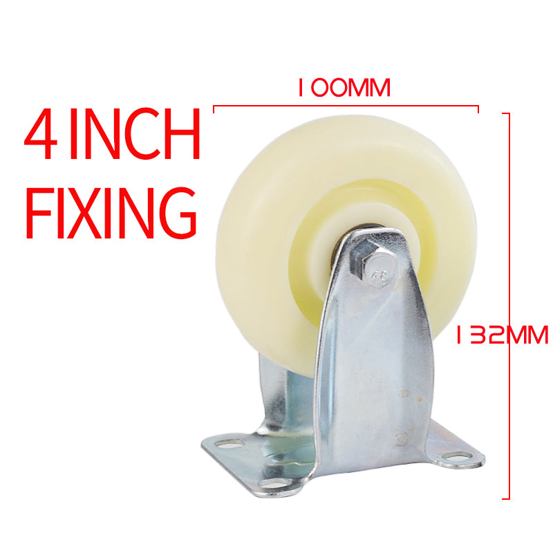 SHENGHONG Thickend Nylon Casters 01（For specific pricing, please consult customer service）Universal Wheel medium-sized White nylon