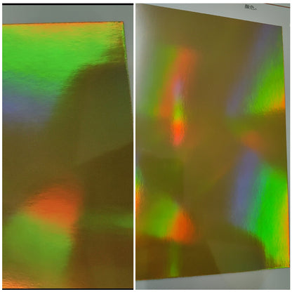 CHUANGLONG Plain Laser Pillar Transfer Paper (Price please consult customer service) High quality gold paper Transparent radium