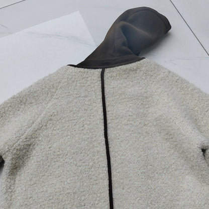 TINGXUN Faux Lamb‘s Wool Denim Patchwork Jacket 01 (Please consult customer service for specific prices) color blocking fashionable and versatile furry jacket