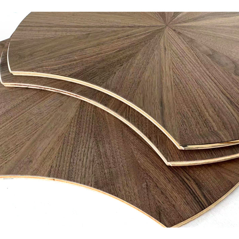 SHIJU Black walnut lotus leaf parquet  Multiple floors of solid wood laminated oak flooring