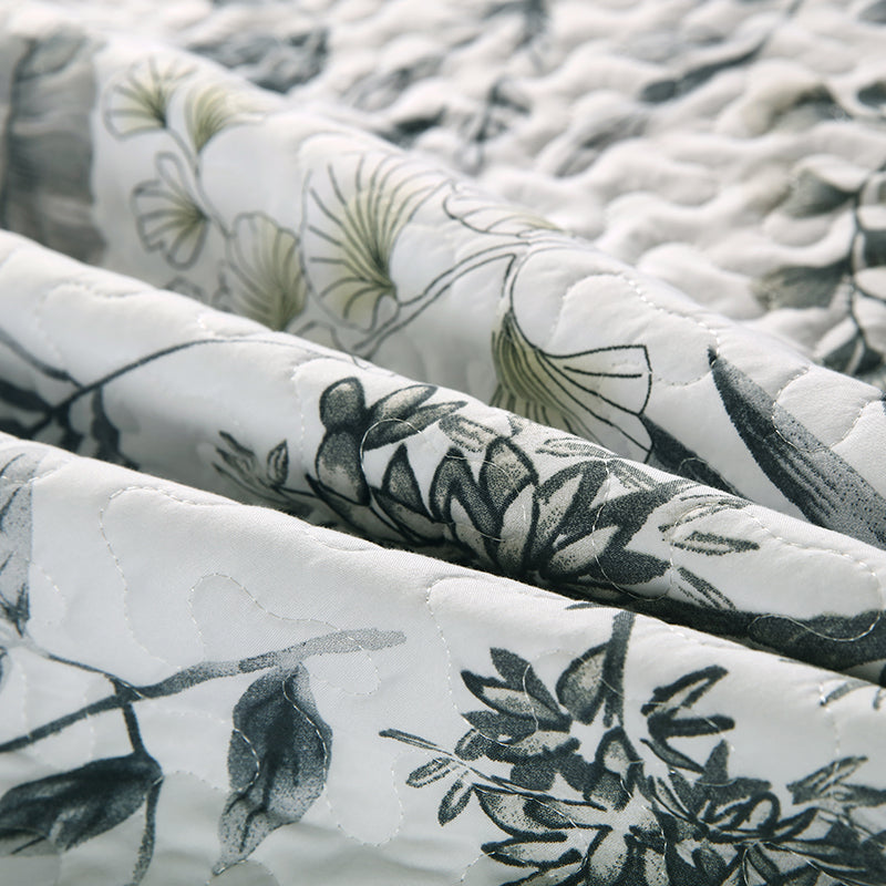 GANGZHENG 3Pcs Printed Bed Cover Set (French style 01)   Four seasons of high-end four-piece household