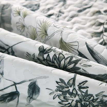 GANGZHENG 3Pcs Printed Bed Cover Set (French style 01)   Four seasons of high-end four-piece household