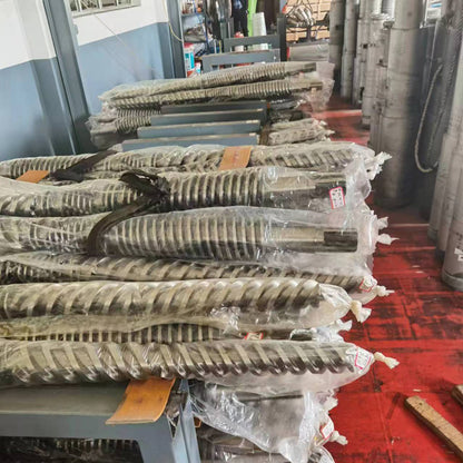 JUNSHUO Conical twin-screw barrels  Screw for granulator, screw for film blowing machine