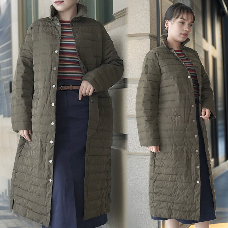 ZHENJIN Women's long padded jacket
