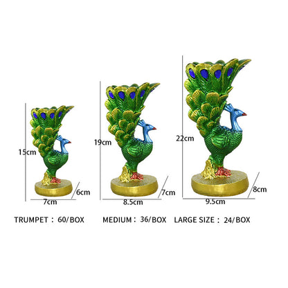 RONGHE Peacock Candle Holder（For specific pricing, please consult our customer service）Minimum order quantity: 200 pieces Simple and Modern Indoor Soft Decor Living Room Decorations
