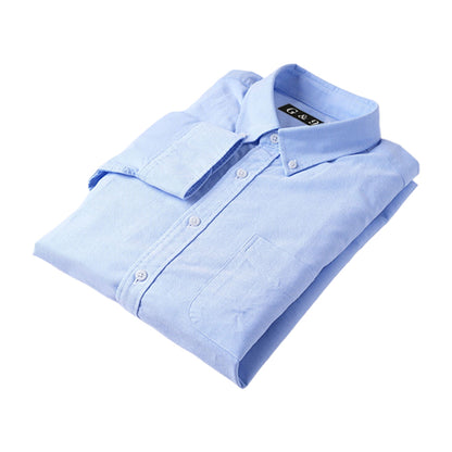 LESHI 2025 Autumn and winter new cotton oxford spinning long-sleeved shirt  business casual Men's Long Sleeve Shirts non-iron and easy care