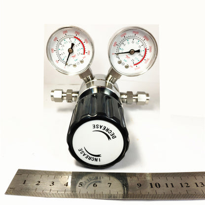 YONGJI Stainless steel pressure reducer Pressure reducing valves for manifolds Primary regulators Stainless Steel  pressure reducer Carbon dioxide pressure reducer Helium pressure reducer Inert gas pressure reducer