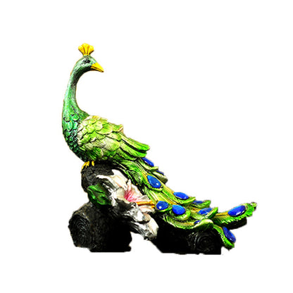 RONGHE Roman Column And Peacock（For specific pricing, please consult our customer service）Minimum order quantity: 200 pieces Home Decorative Ornaments Creative Gifts Resin Crafts