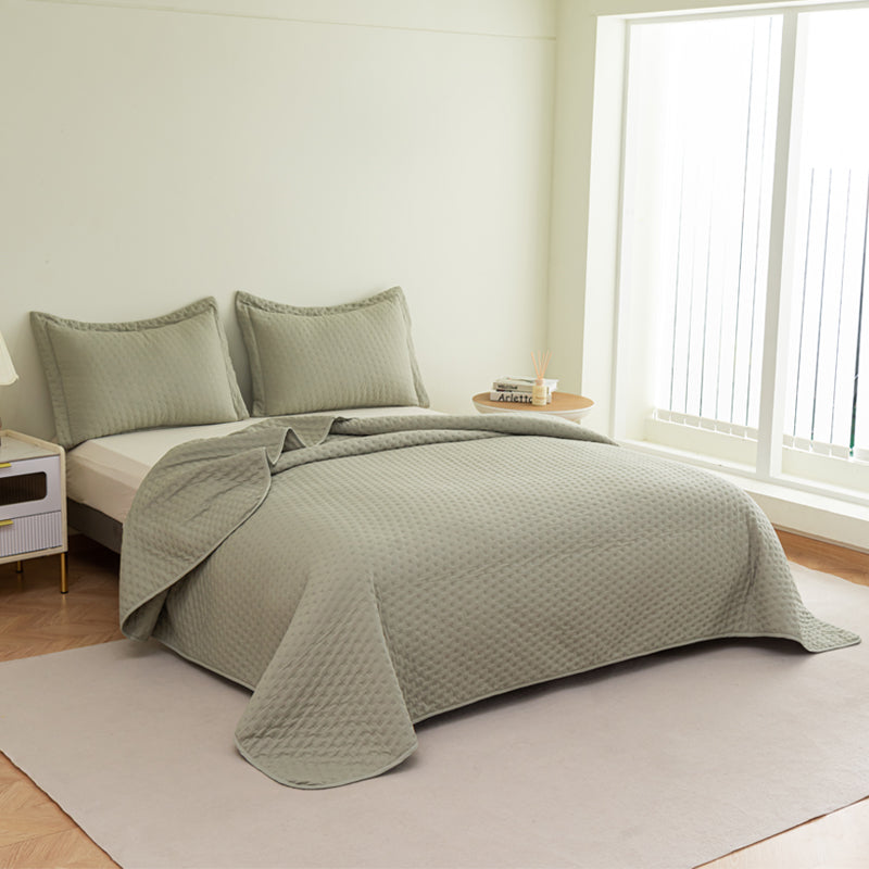 LIERDE Thickened sandwich cotton bed cover three-piece set  Thickened laminated cotton high-end bedding