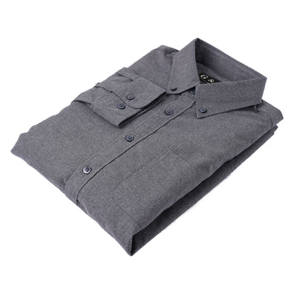 LESHI 2025 Autumn and winter new cotton color spun brushed casual shirt haute couture Business Shirt comforts  Slim Appear temperament long-sleeved shirt