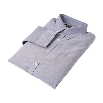 LESHI 2025 Autumn and winter new cotton oxford spinning long-sleeved shirt  business casual Men's Long Sleeve Shirts non-iron and easy care