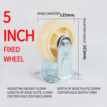 SHENGHONG Thickend Nylon Casters 02（For specific pricing, please consult customer service）Universal Wheel large caliber PP material