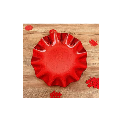 JINGMEI Round Plastic Tray 3（For specific pricing, please contact customer service）Wedding Supplies New Home Celebration Chinese-Style Fruit Tray